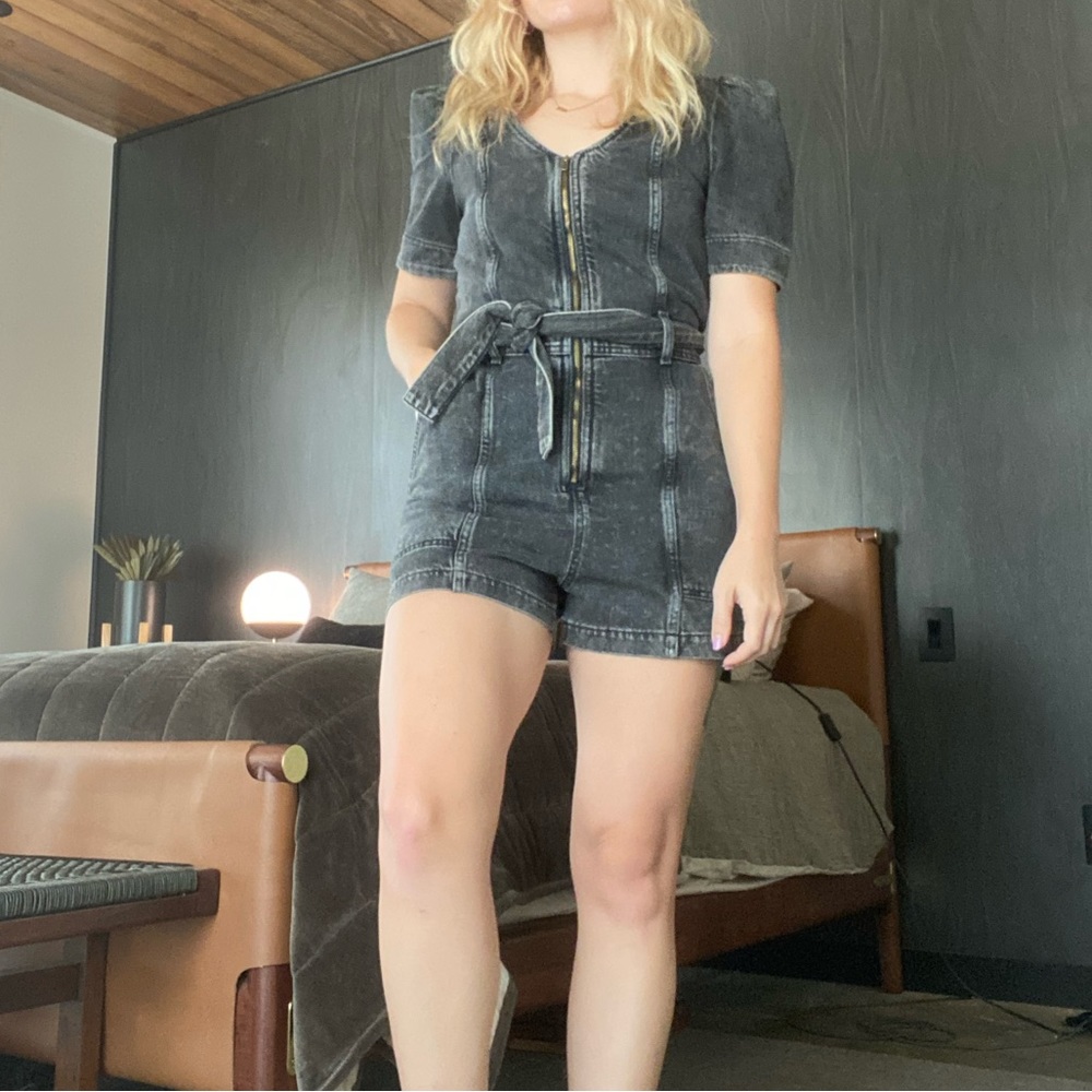 Denim romper